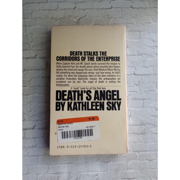 Vintage Paperback Edition of "Death's Angel" by Kathleen Sky | Star Trek 1981 - Picture 2 of 5